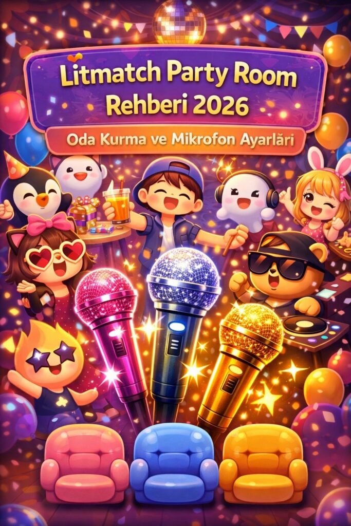 Litmatch party room rehberi 2026 mikrofon ayarlari ve oda yonetimi