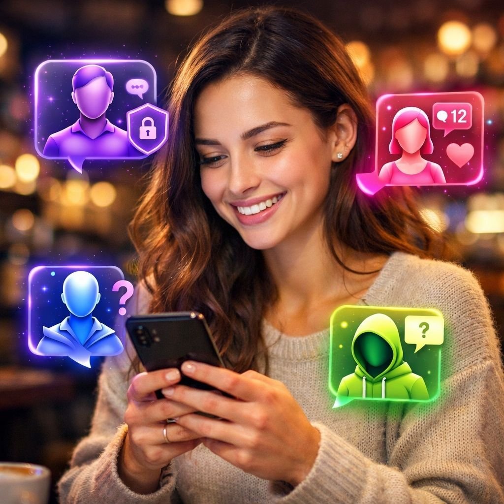 Litmatch nedir uygulamasına giriş ekranı ve anonim sosyalleşme