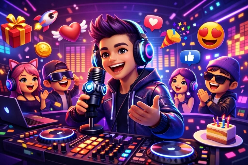 Litmatch party chat (sesli sohbet odaları) kurma, topluluk yönetimi ve moderasyon rehberi kapak görseli.