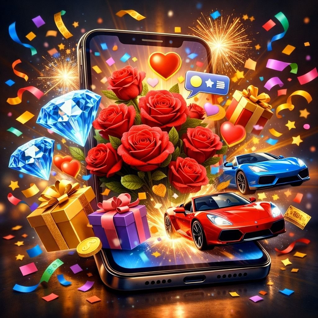 Litmatch sesli odalarda sanal hediye ve elmas kazanma