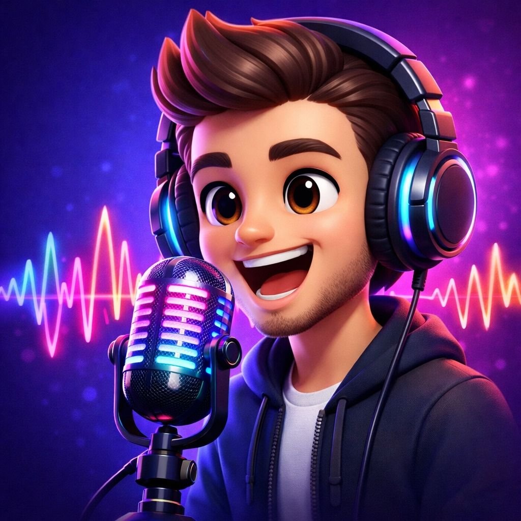 Litmatch profilinde ses imzası ve ses oyunları için mikrofona konuşan havalı avatar karakteri.