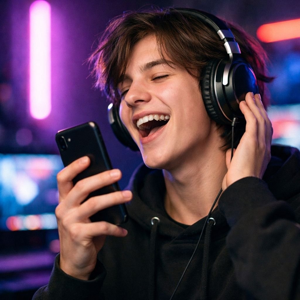 Litmatch müzik ve sohbet parti odasında şarkı söyleme